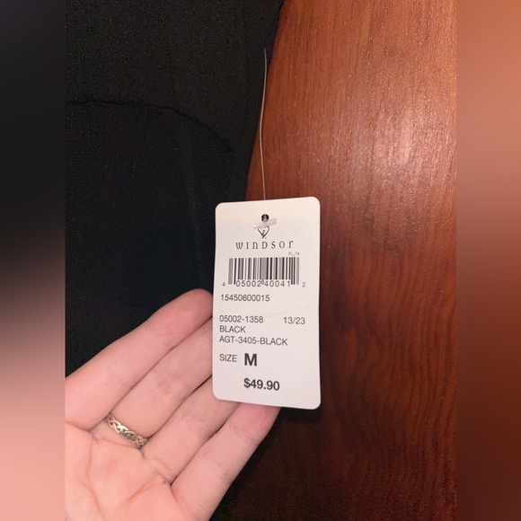 Windsor Alexia Formal High Slit Illusion Dress - Picture 4 of 7